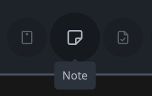 Add Note Button