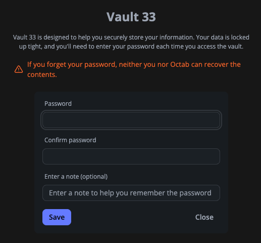 Add Vault