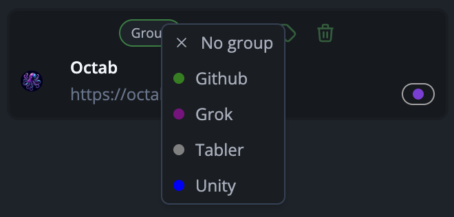 Assign Group to Website