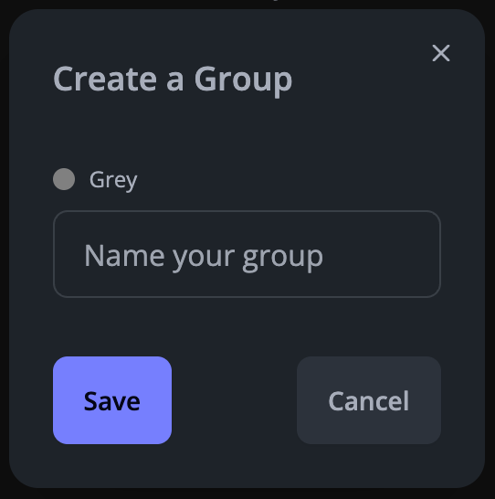 Create New Group
