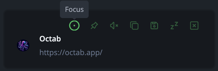 Individual Tab Actions